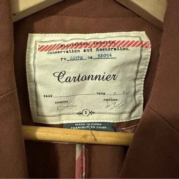 Anthropologie Cartonnier Silk Lightweight Blazer Jacket - Womens 0 - Picture 6 of 8